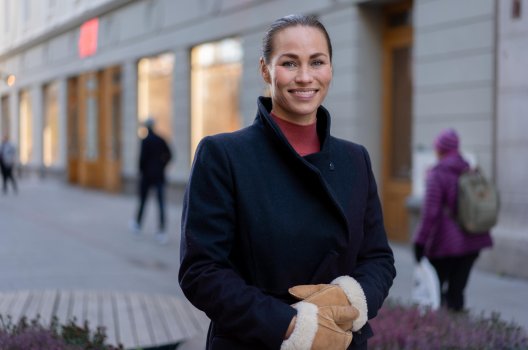 Spare- og forbrukerøkonom Cecilie Tvetenstrand på Karl Johan.