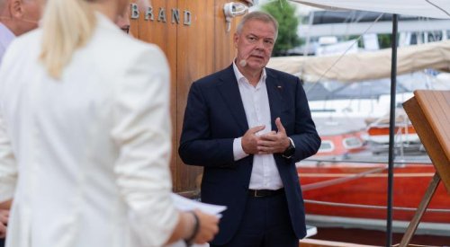 Odd Arild Grefstad, konsernsjef i Storebrand, under Arendalsuka.