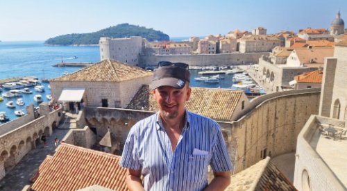 Familie på ferie i Dubrovnik