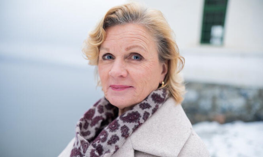 Ingeborg Fintland Skaug, markedskommunikasjonsansvarlig  i Storebrand, en kald januardag i Hvervenbukta i Oslo.