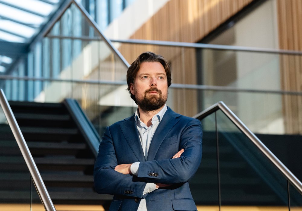 Portrett av Joar Hagatun på Lysaker